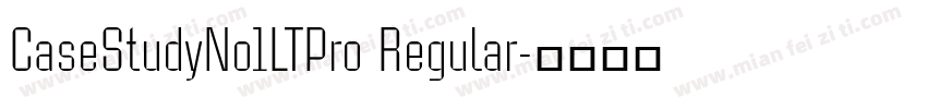 CaseStudyNo1LTPro Regular字体转换